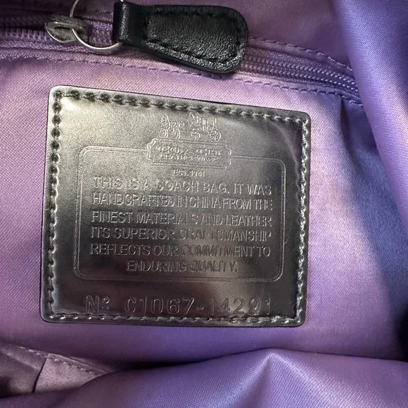 COACH sateen purse. - Picture 2 of 3